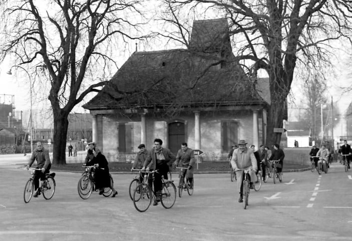 Archives Yverdon-Revue pour Pro vélos 029 Sortie Paillard Mars 1960
