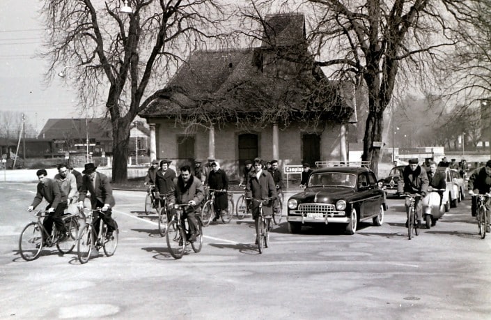 Archives Yverdon-Revue pour Pro vélos 040 Sortie Paillard Mars 1960