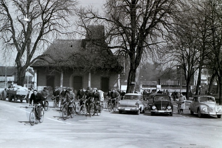 Archives Yverdon-Revue pour Pro vélos 042 Sortie Paillard mars 1960