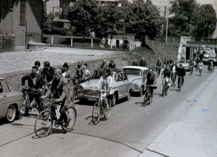 Archives Yverdon-Revue pour Pro vélos 047 Sortie Paillard juin 1964